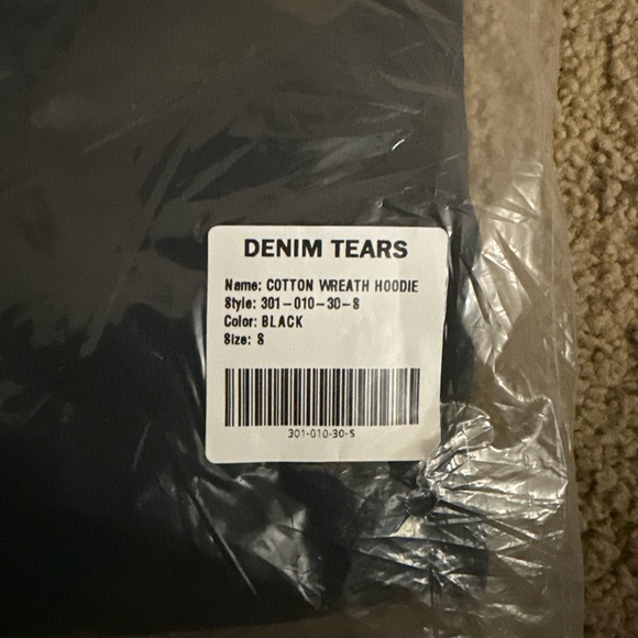 Denim Tears Black Hoodie Size Small - Picture 7 of 7